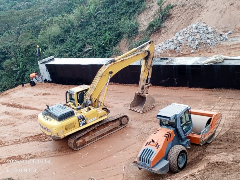 Falaise de Dschang : l’entreprise accélère dans l’implantation des dalots et les autres travaux de dalot et de drainage d’assainissement