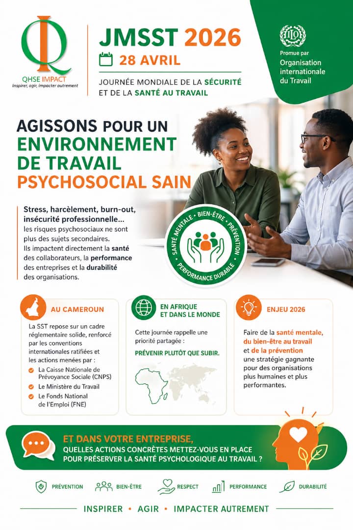 Journée mondiale de la santé et de la sécurité au travail 2026 : QHSE IMPACT place le bien-être au cœur de la performance