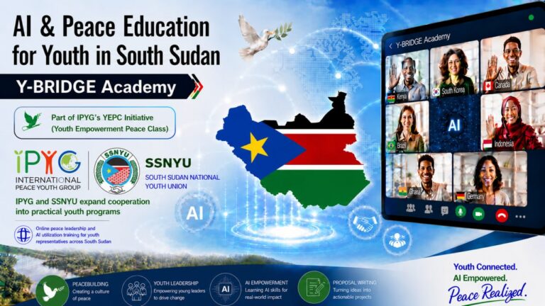 AI and Peace Education for Youth in South Sudan… IPYG Expands MOU into Practical Programs